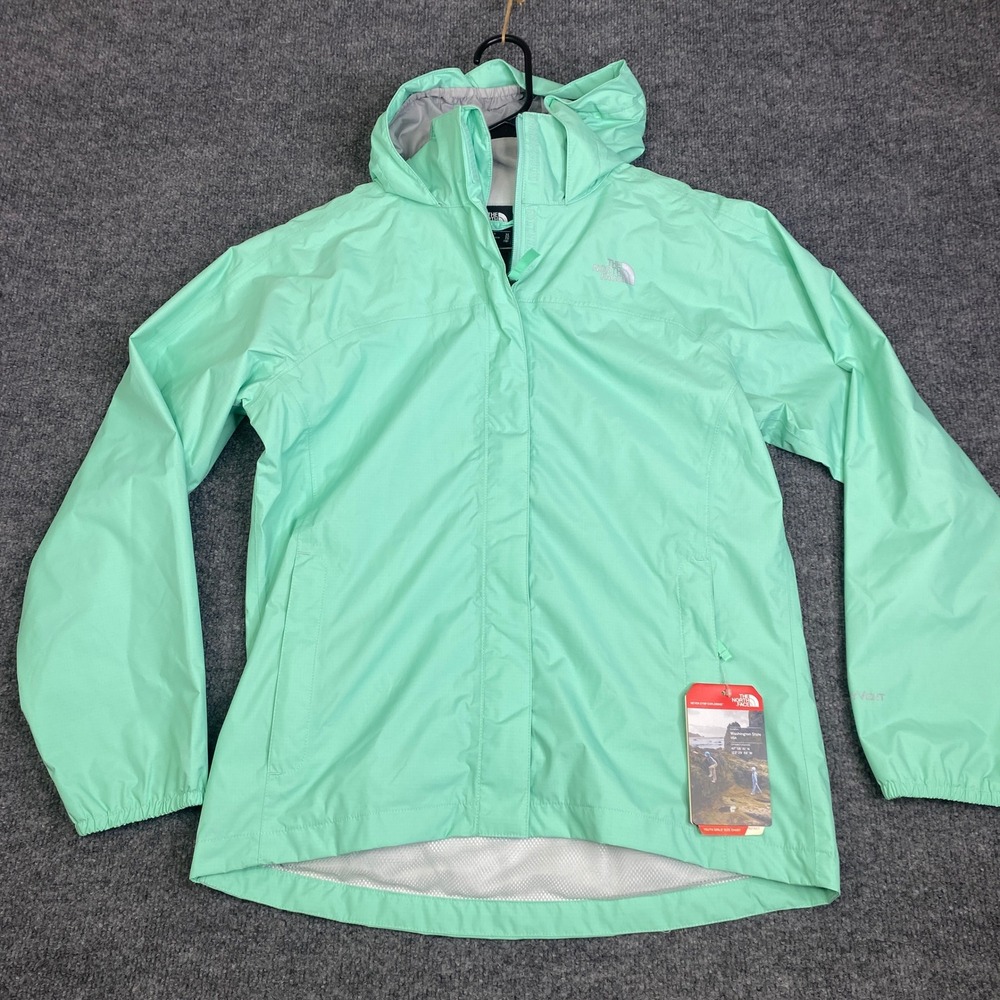 The North Face Girls Resolve Reflective Jacket Surf Green XL 18 CM94BDM-GXL